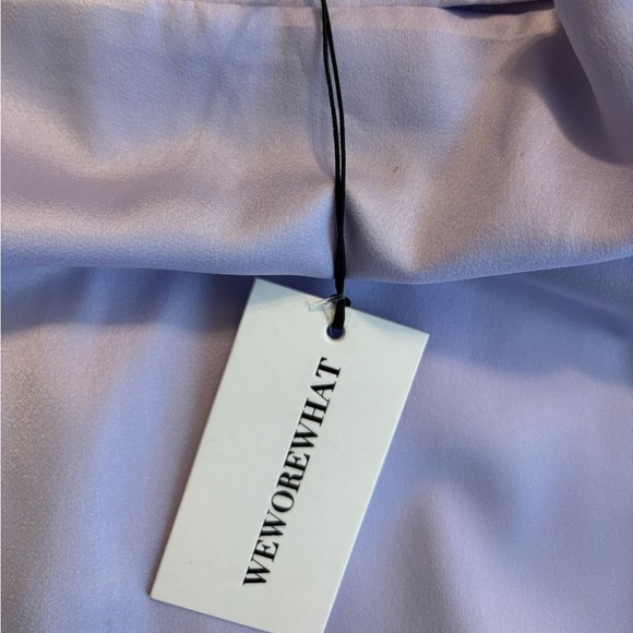 NWT We Wore What Lavender Satin Slip Skirt - Picture 2 of 5